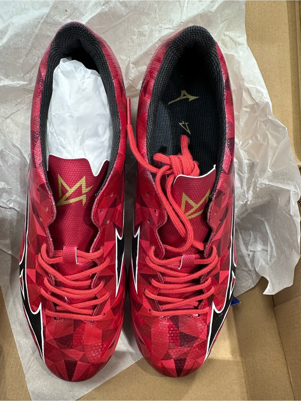 Mizuno a ll Pro AS Red Soccer Cleats Athletic Shoes